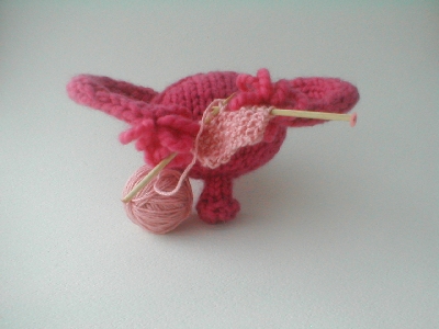 "Knitted womb."