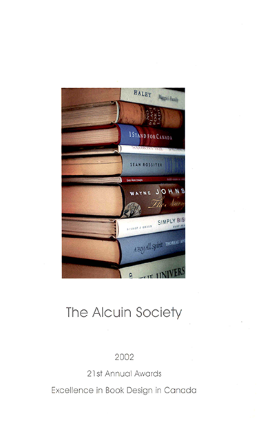 Cover page for 2002 Alcuin Award Winner Catalogue